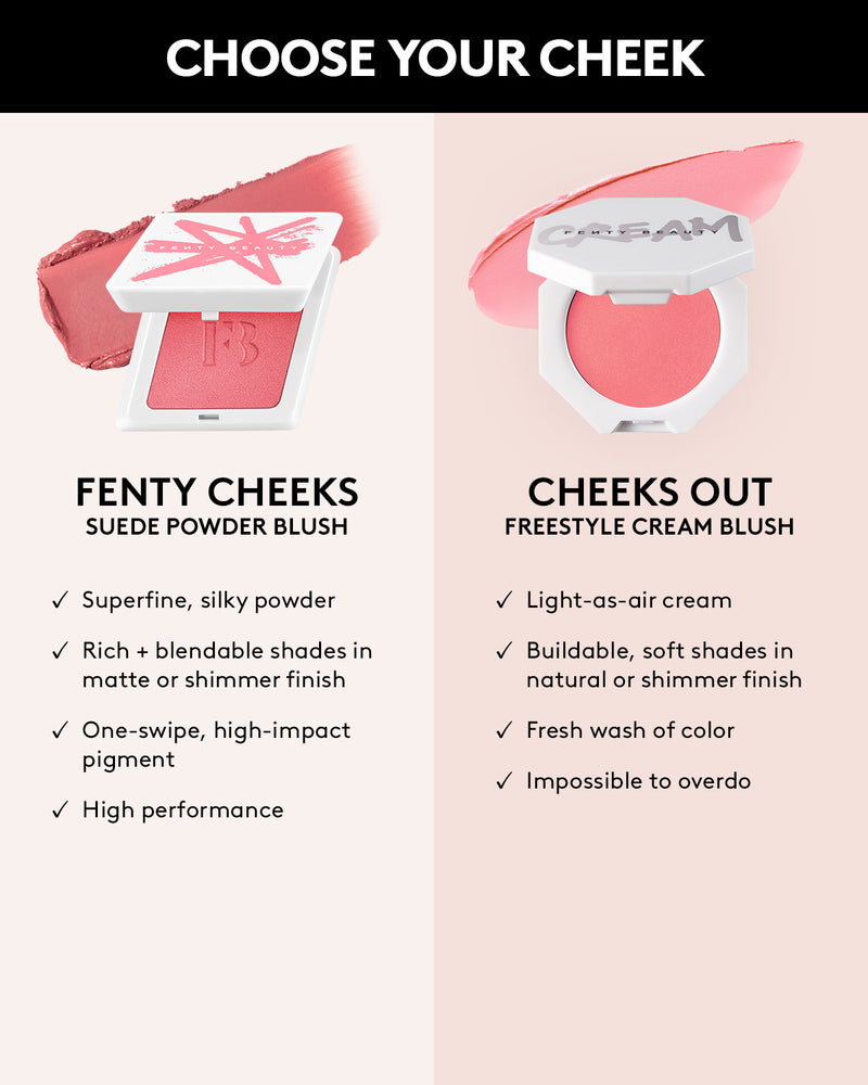 Fenty Cheeks Suede Powder Blush— Tutu Turnt