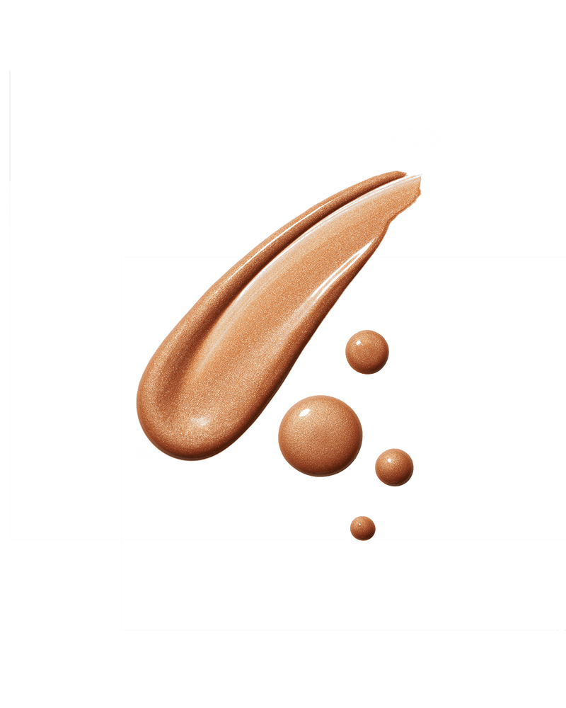 Eaze Drop’Lit All-Over Glow Enhancer smear shown in shade Honey Citrine.