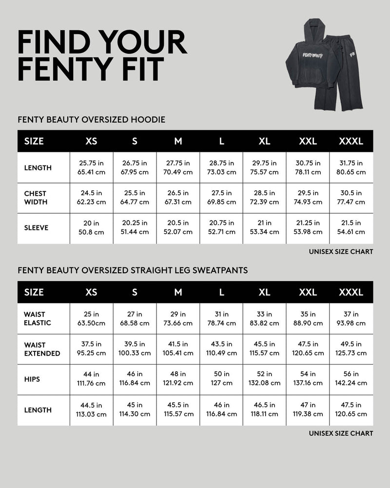 Fenty Beauty Oversized Unisex Hoodie — XS