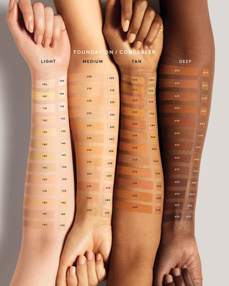 Pro Filt'r Instant Retouch Concealer shown on a variety of skin tones