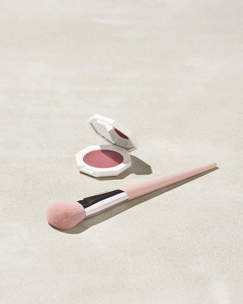 Cheeks Out Freestyle Cream Blush shown in shade Cool Berry with Face Shaping Brush 125