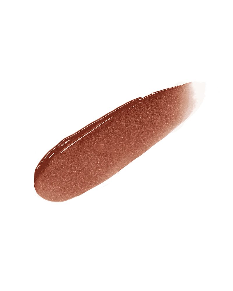 Slip Shine Sheer Shiny Lipstick smear shown in shade Bubblerum