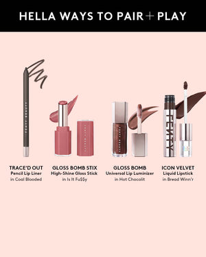Trace'd Out Longwear Waterproof Pencil Lip Liner—Coal Blooded