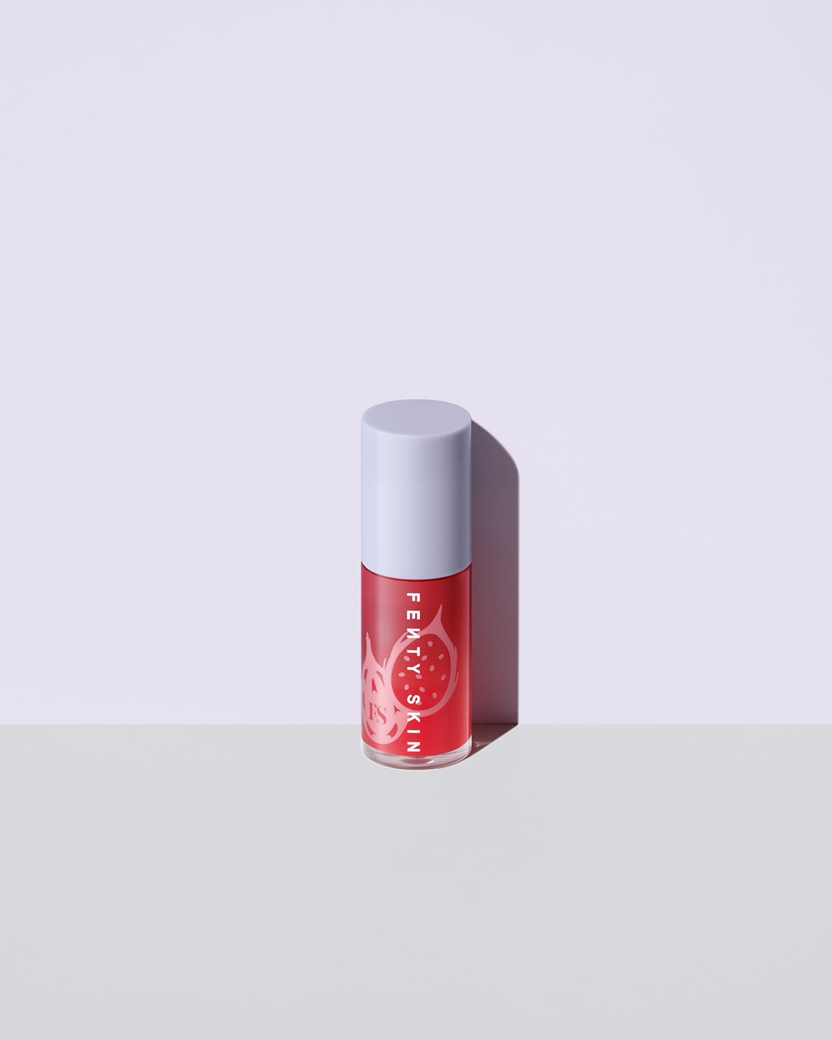 fenty treatz dragon fruit against lavender background