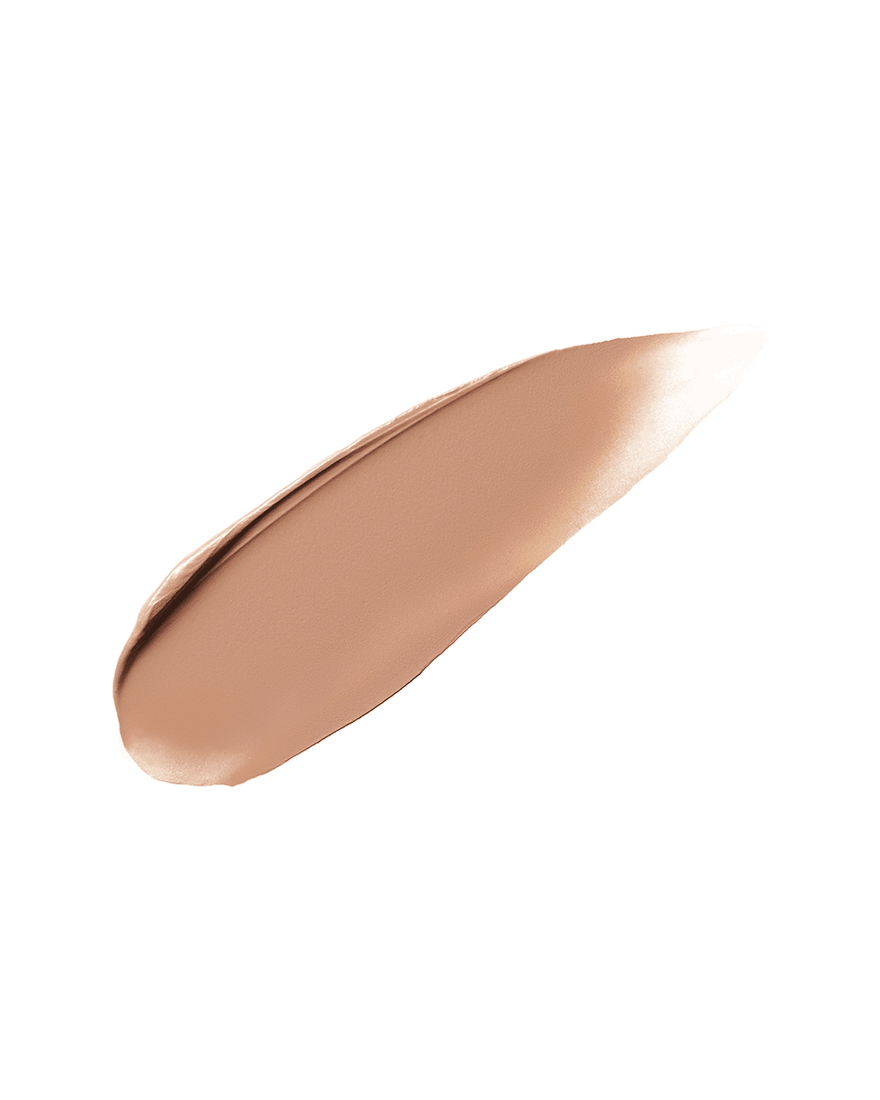 Cheeks Out Freestyle Cream Bronzer smear shown in shade Butta Biscuit