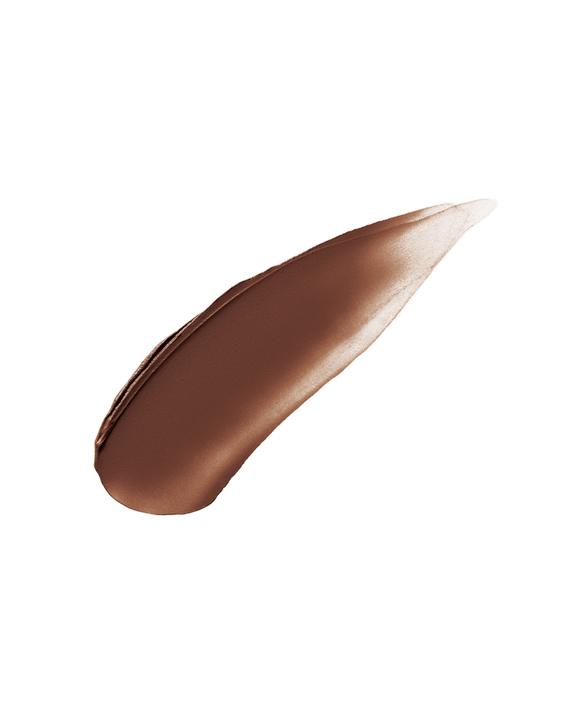 Cheeks Out Freestyle Cream Bronzer smear shown in shade Chocolate