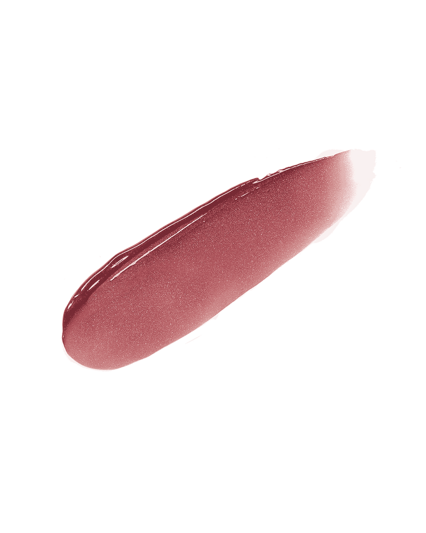 Slip Shine Sheer Shiny Lipstick smear shown in shade Goji Gang