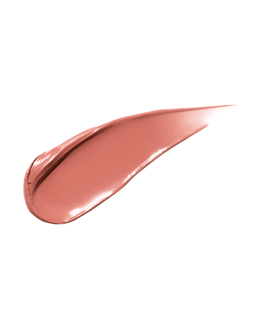 smear of Fenty Beauty Gloss Bomb Cream Color Drip Lip Cream lip gloss shown in shade Fenty Glow