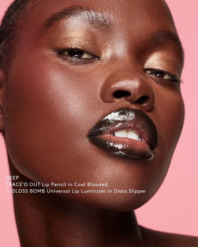 Trace'd Out Longwear Waterproof Pencil Lip Liner—Coal Blooded