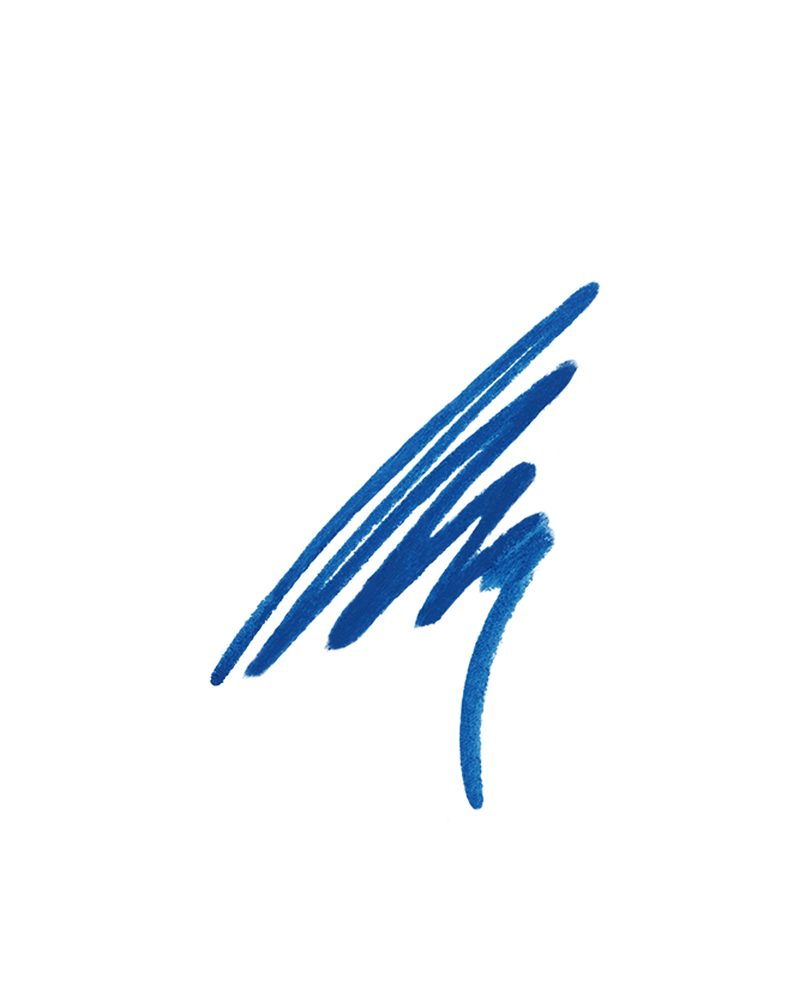 Flypencil Longwear Pencil Eyeliner smear shown in shade Sea About It