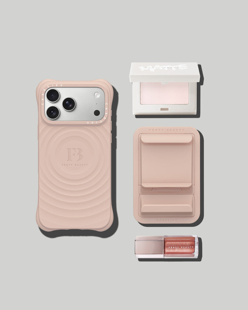 Fenty Beauty x CASETiFY: Ripple Phone Case, MagSafe Holder, Mini Gloss Bomb + Mini Invisimatte Bundle