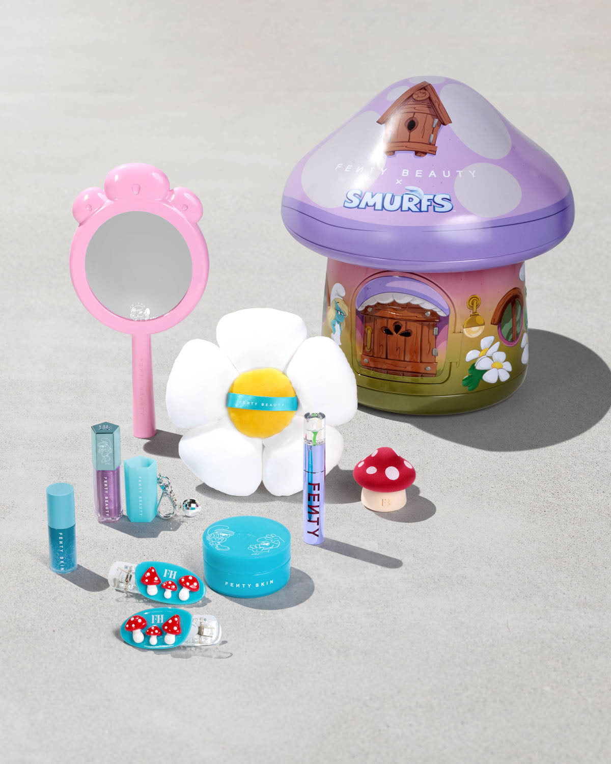 リップケア FENTY BEAUTY x SMURFS Smurfette Smooches Smurfette Smooches Lip Essentials Duo + Keychain | Fenty Beauty