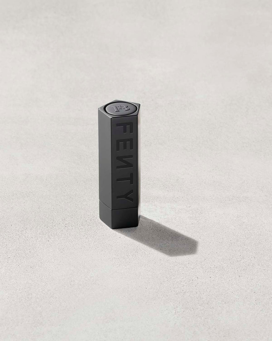 Fenty Icon refillable lipstick holder in matte black.