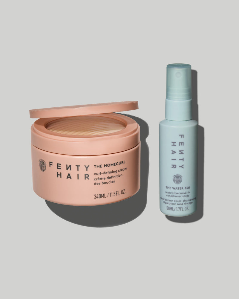 The Bounce Besties Mini Leave-In Conditioner Spray + Full Size Curl-Defining Cream