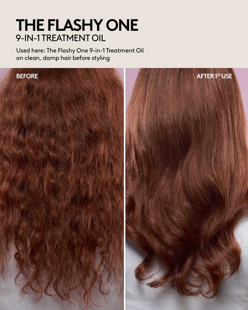 Heat Stylers Bundle: The Protective Type Heat Protectant Styling Cream + The Flashy One Hair Treatment Oil
