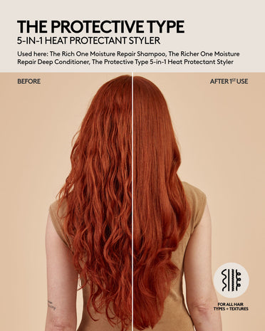 The Protective Type 5-in-1 Heat Protectant Styler