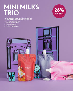 Mini Milks Hydrating Body Milk Travel Pouch Trio