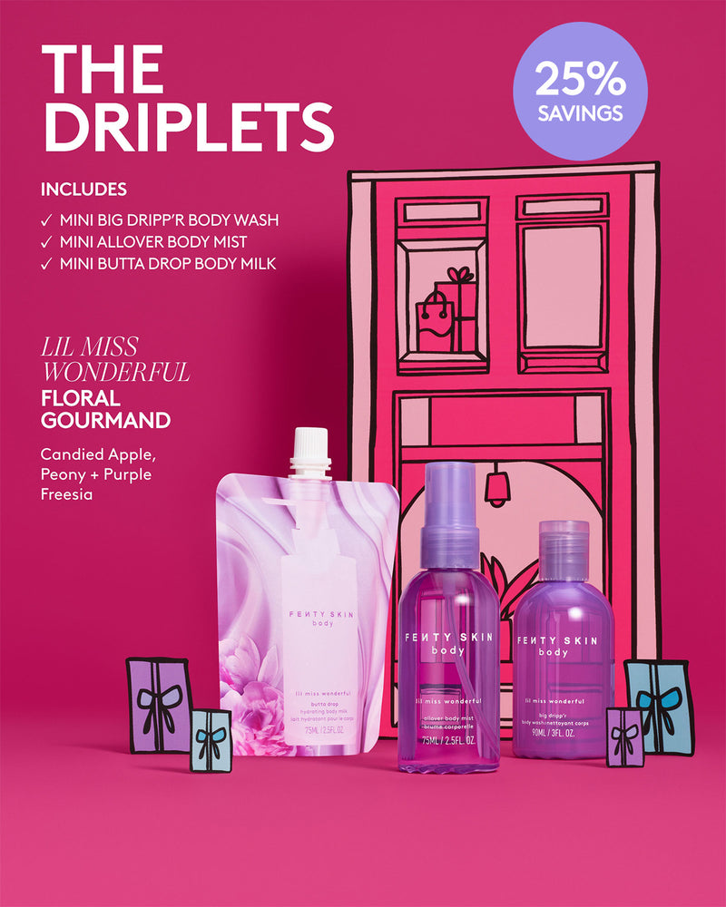 The Driplets Mini Body Wash, Milk + Mist Set