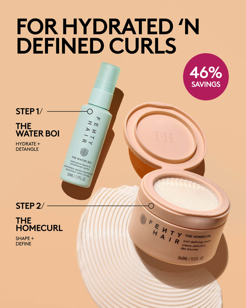 The Bounce Besties Mini Leave-In Conditioner Spray + Full Size Curl-Defining Cream