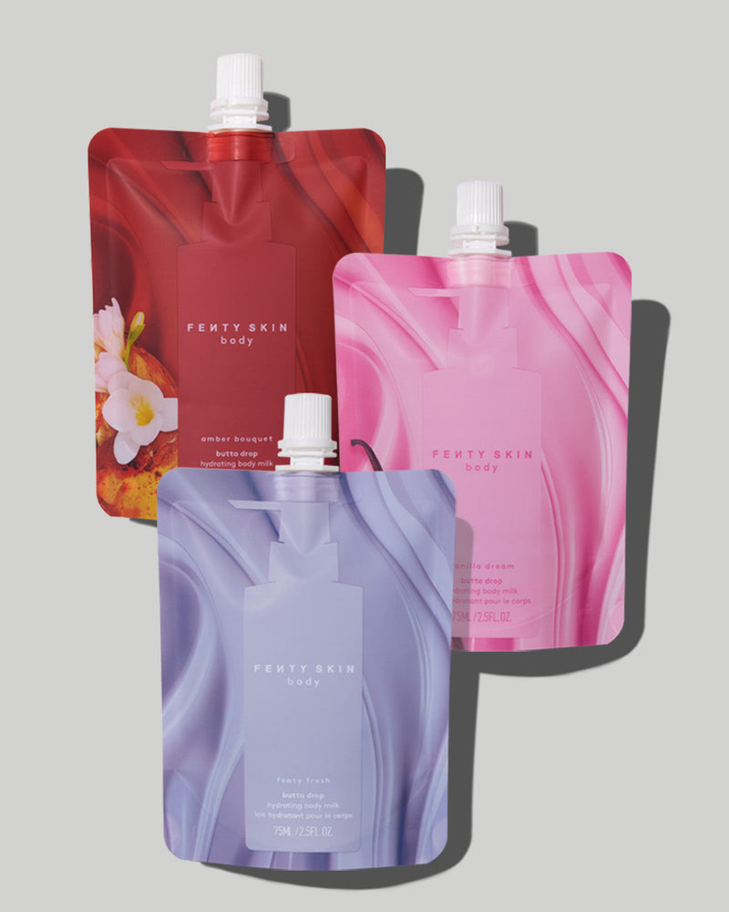 Mini Milks Hydrating Body Milk Travel Pouch Trio