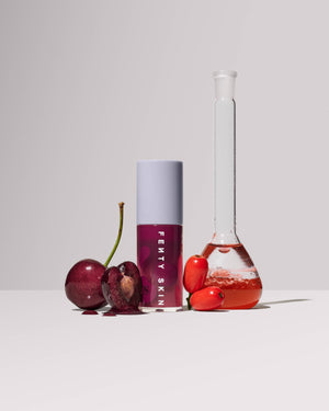 beaker, black cherry and barbado cherry around fenty treatz black cherry