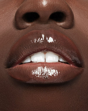 model nyapop wearing fenty treatz in dragon fruit