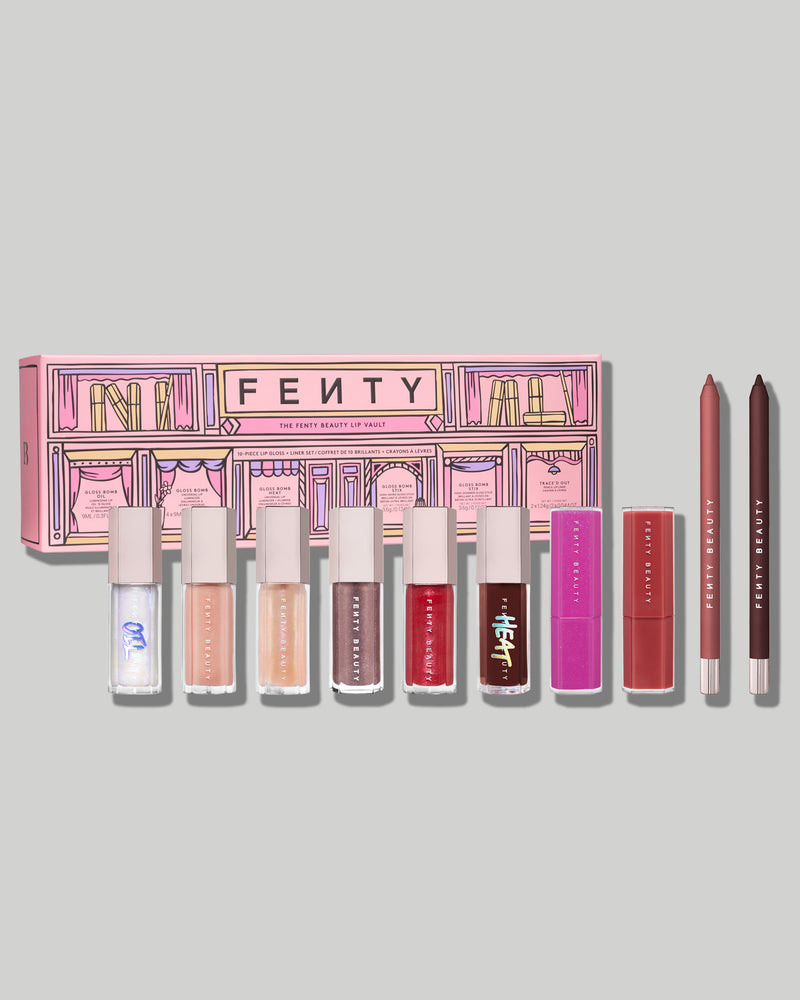 The Fenty Beauty Lip Vault 10-Piece Lip Gloss + Liner Set