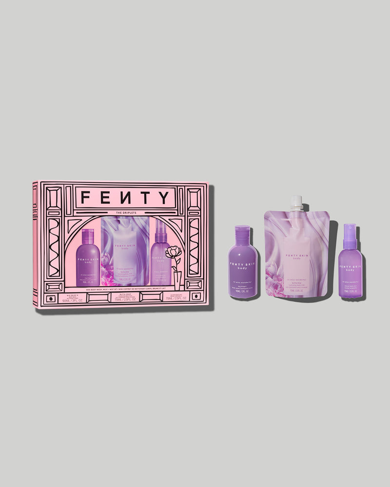 The Driplets Mini Body Wash, Milk + Mist Set