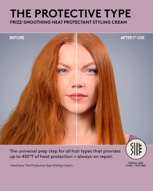 Heat Stylers Bundle: The Protective Type Heat Protectant Styling Cream + The Flashy One Hair Treatment Oil